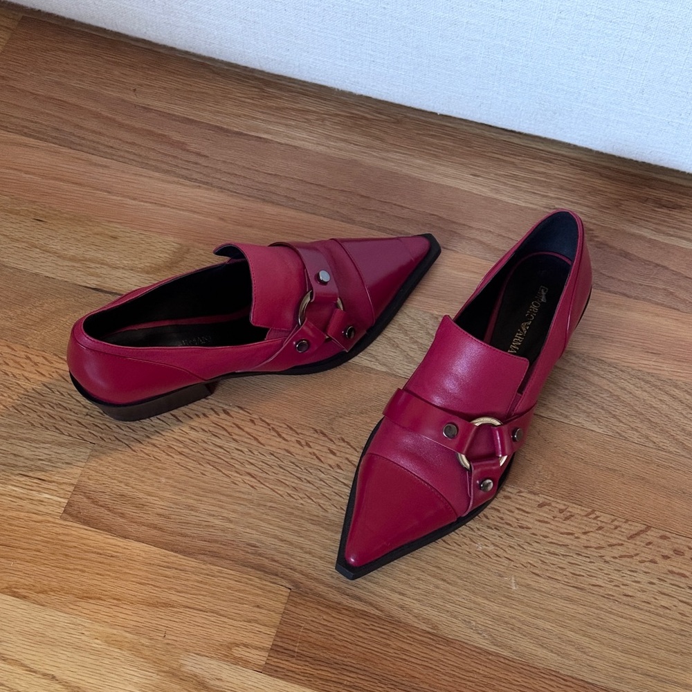 EMPORIO ARMANI‎ Red Women’s Loafers Size 38